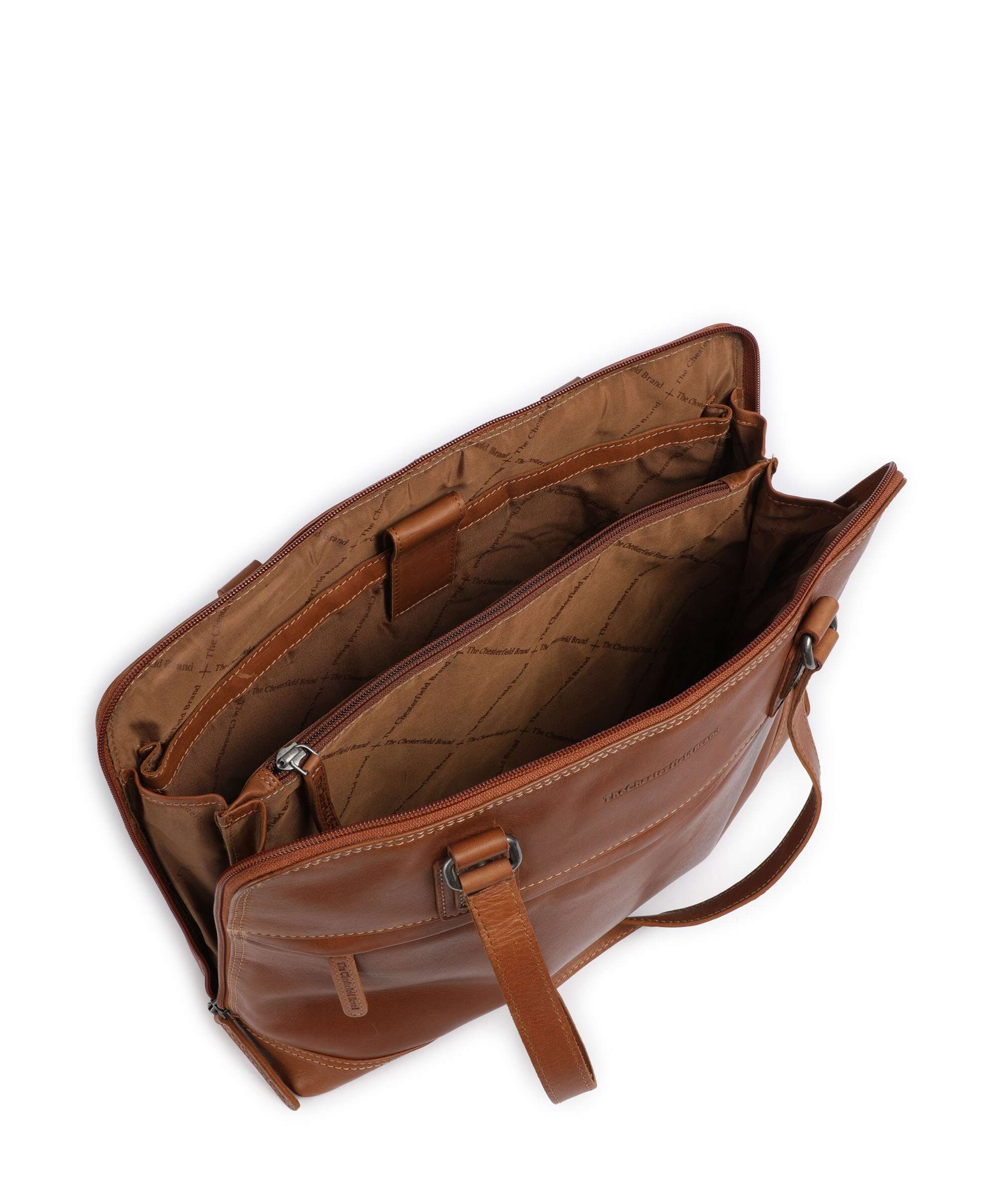 The Chesterfield Brand Wax Pull Up Cow Branson Shoulder bag cognac