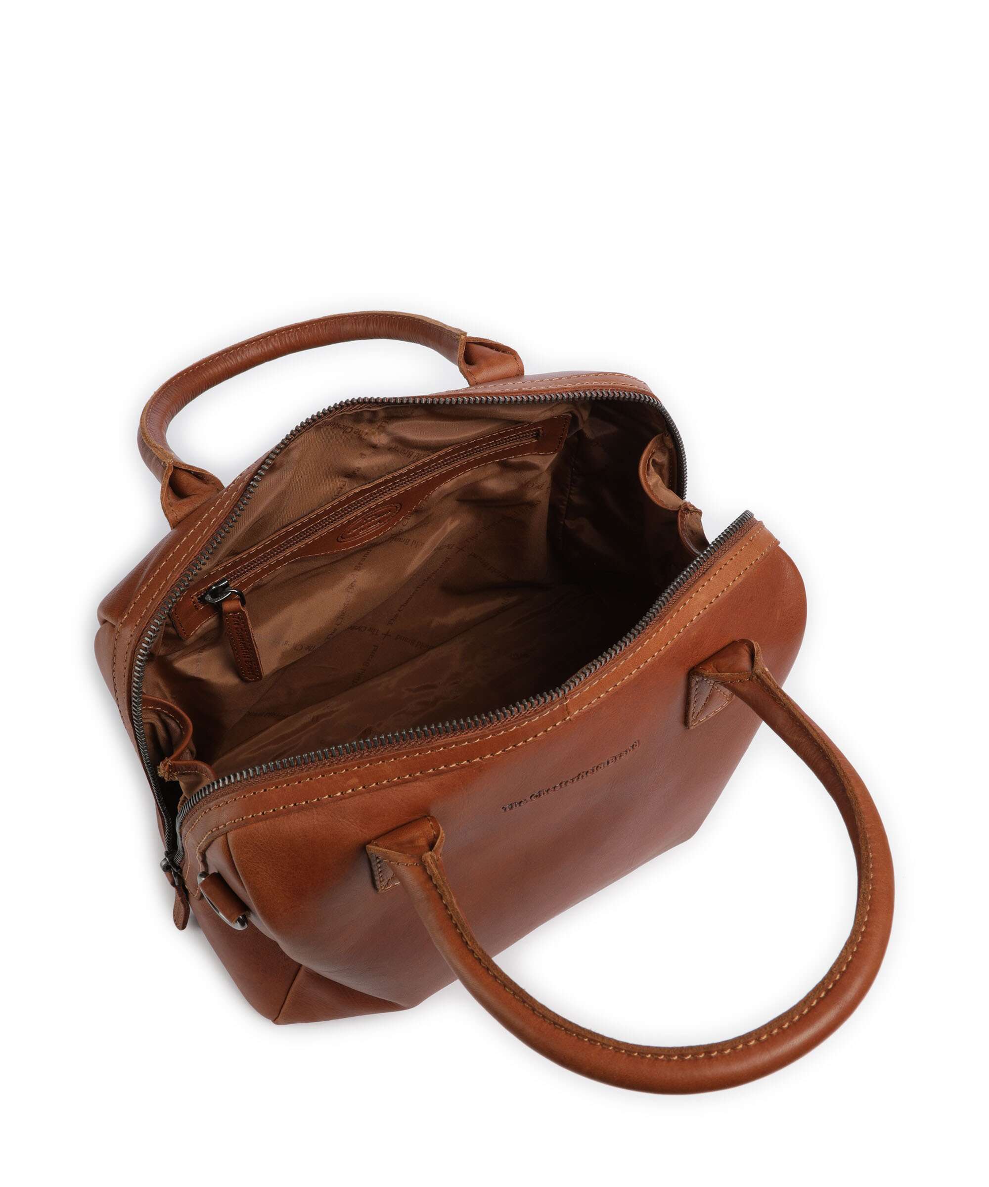 The Chesterfield Brand Wax Pull Up Cow Langton Handbag cognac