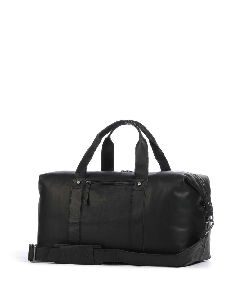 The Chesterfield Brand Cow Wax Pull Up Conor Weekend bag black
