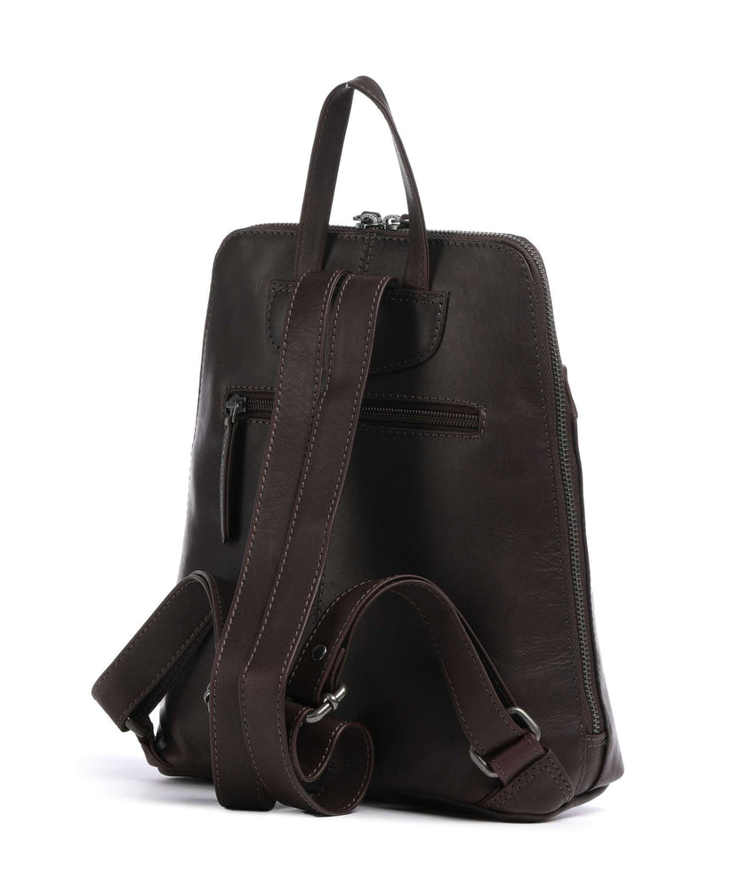 The Chesterfield Brand Cow Wax Pull Up Linford Backpack brown