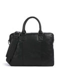 The Chesterfield Brand Wax Pull Up Cow Fabian Briefcase black