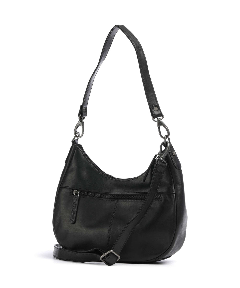 The Chesterfield Brand Wax Pull Up Cow Alexandria Shoulder bag black