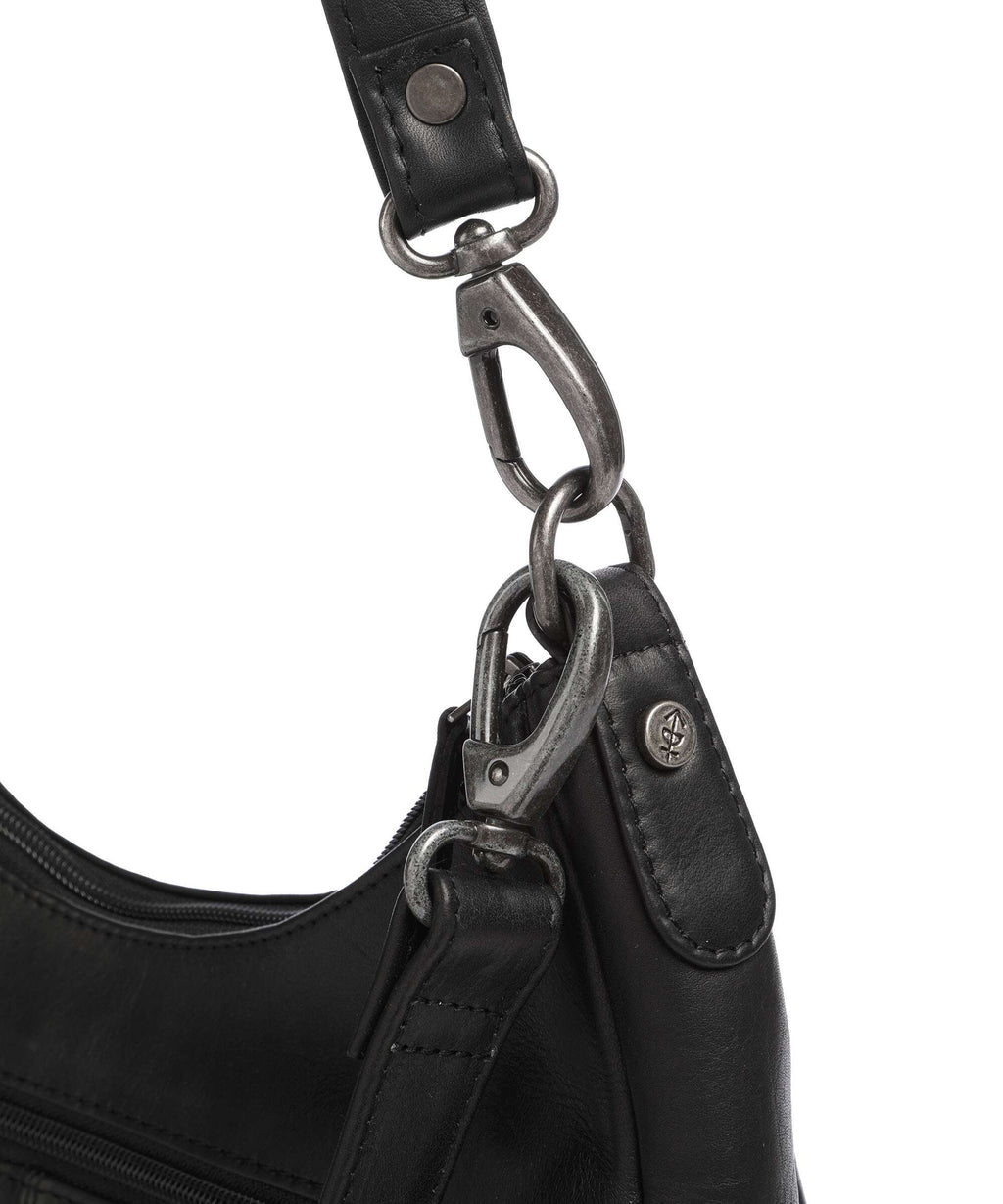 The Chesterfield Brand Wax Pull Up Cow Alexandria Shoulder bag black