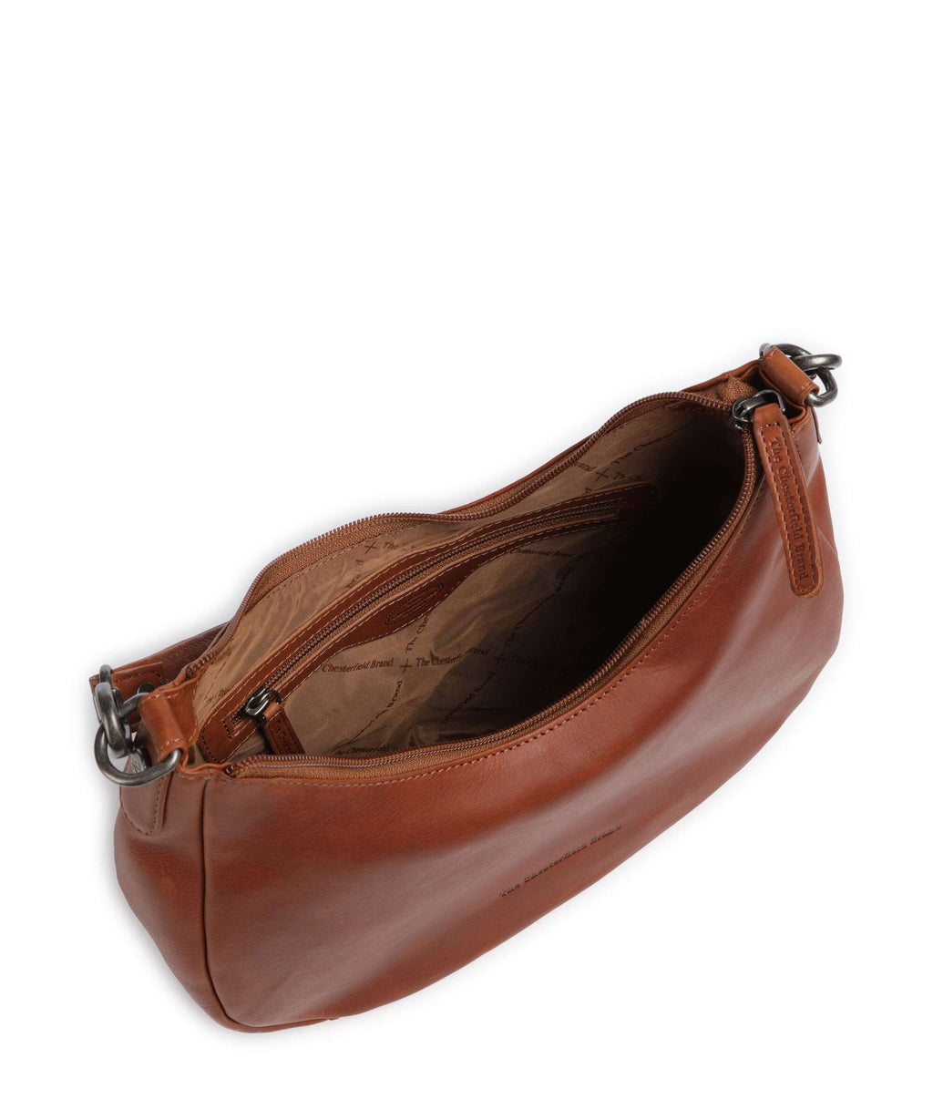 The Chesterfield Brand Wax Pull Up Cow Alexandria Shoulder bag cognac