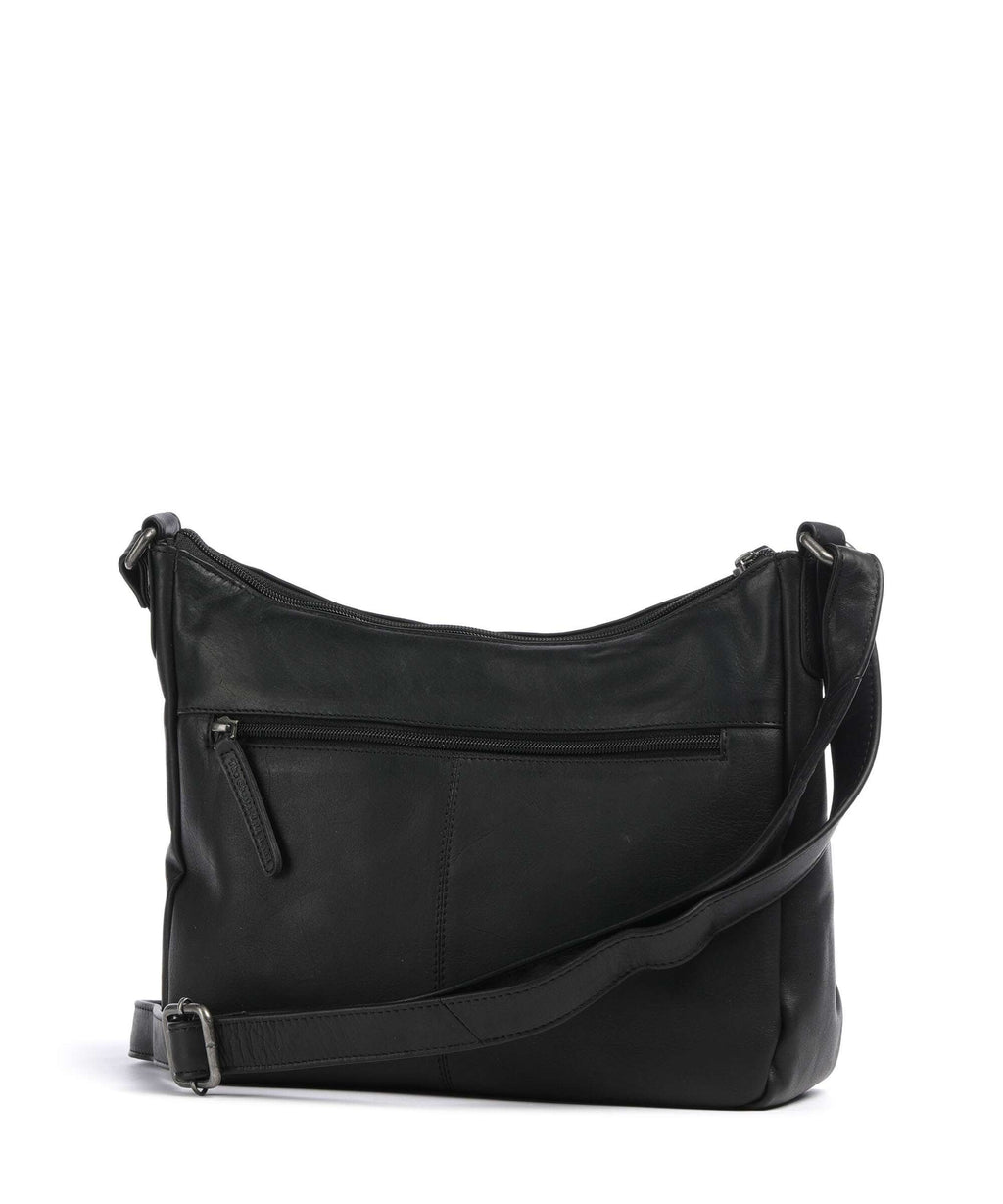 The Chesterfield Brand Wax Pull Up Cow Loraine Crossbody bag black