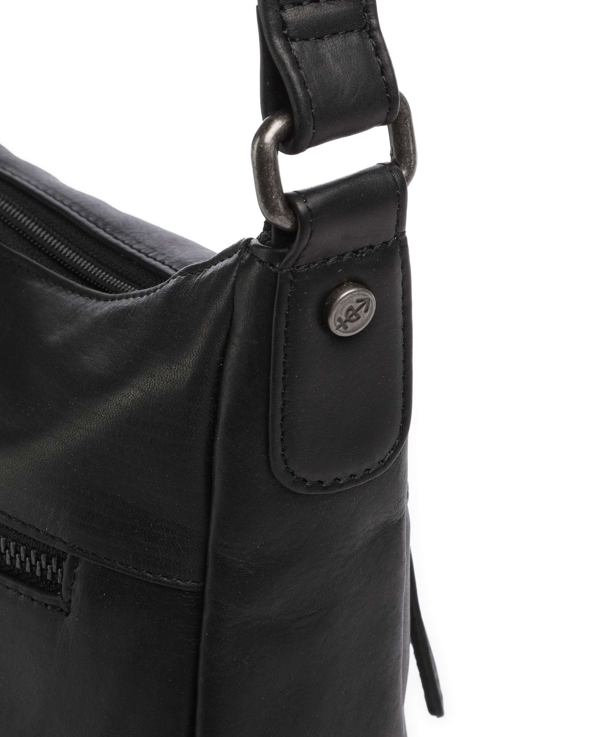 The Chesterfield Brand Wax Pull Up Cow Loraine Crossbody bag black