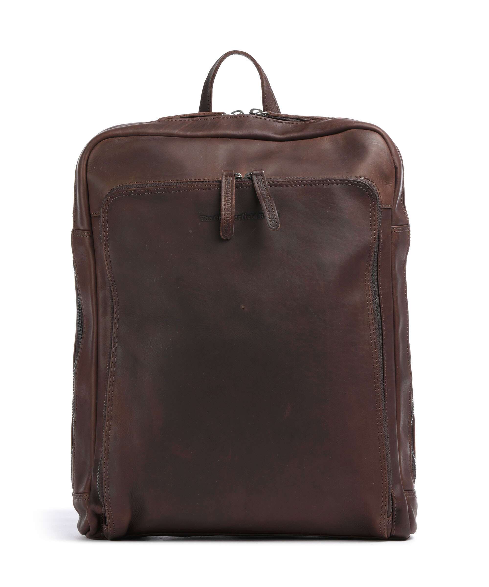The Chesterfield Brand Wax Pull Up Cow Jasper Backpack brown