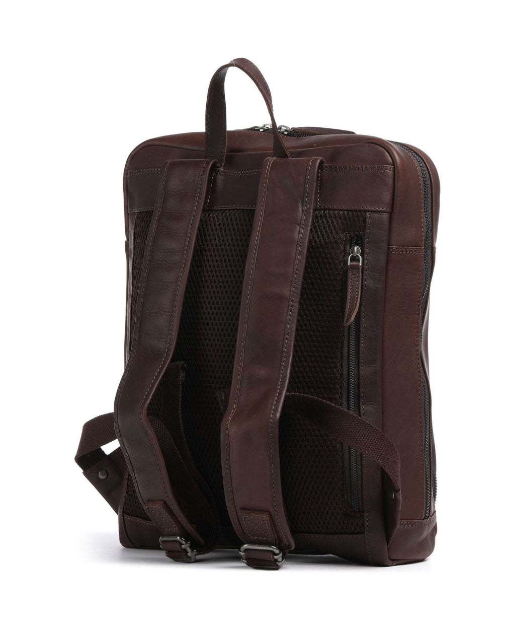 The Chesterfield Brand Wax Pull Up Cow Jasper Backpack brown
