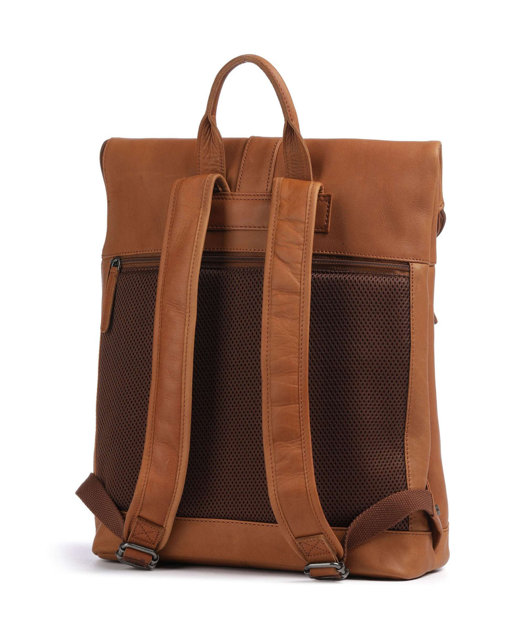 The Chesterfield Brand Wax Pull Up Cow Larsson Backpack cognac