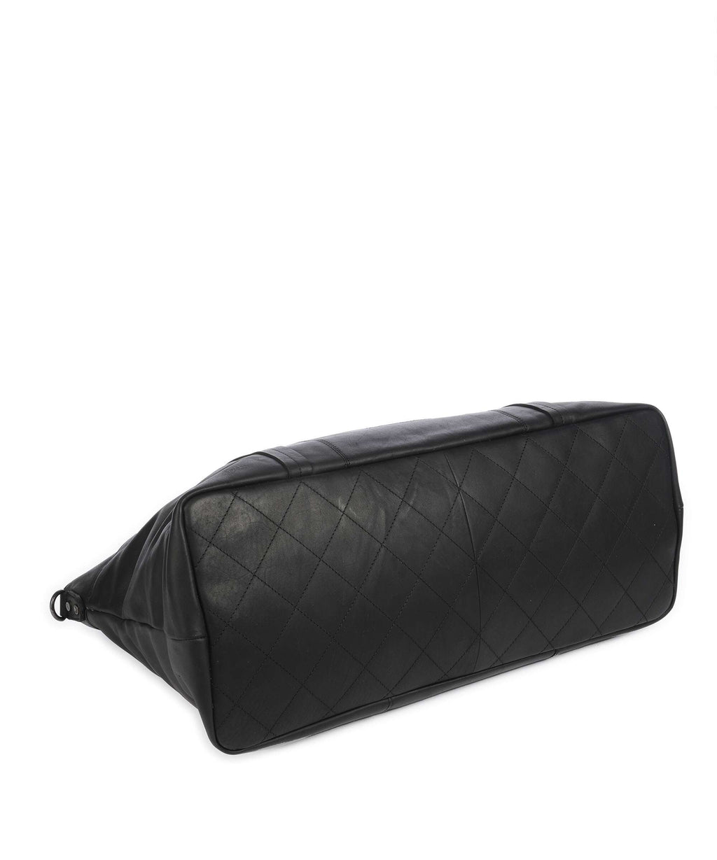 The Chesterfield Brand Wax Pull Up Cow Mark Weekend bag black