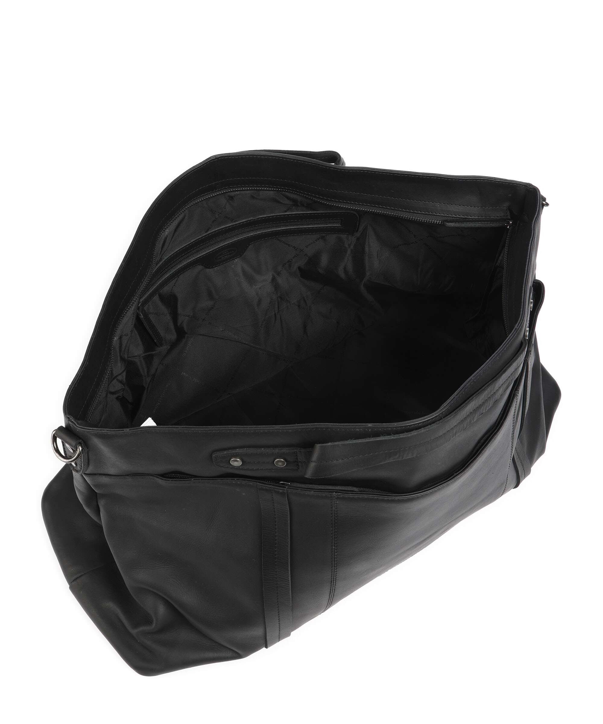 The Chesterfield Brand Wax Pull Up Cow Mark Weekend bag black