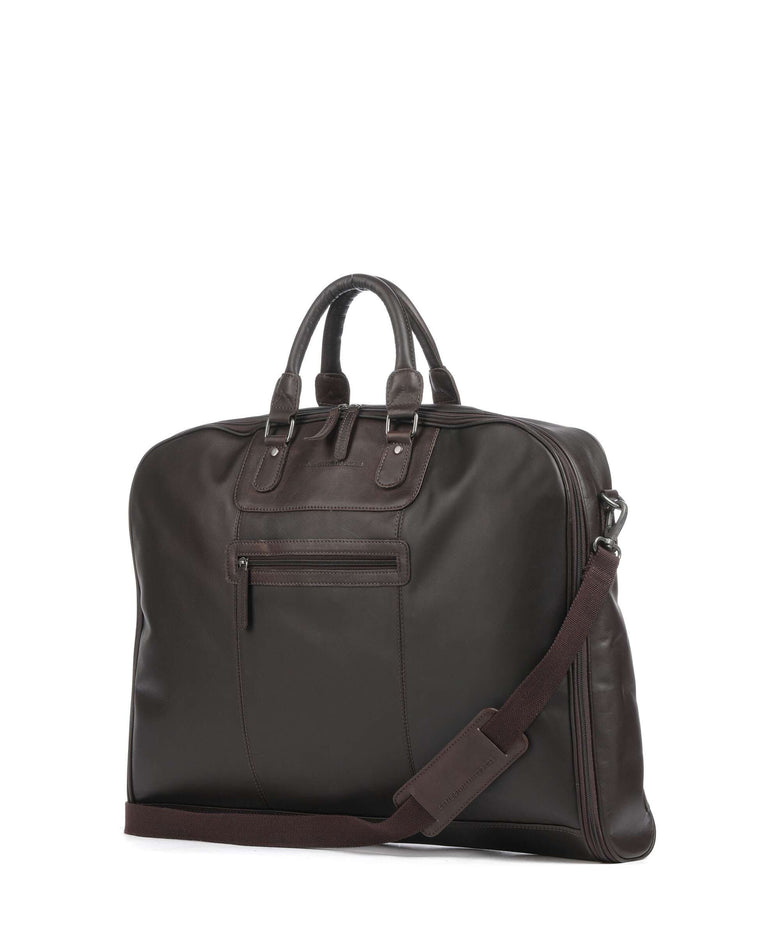 The Chesterfield Brand Cow Wax Pull Up Josh Garment bag brown