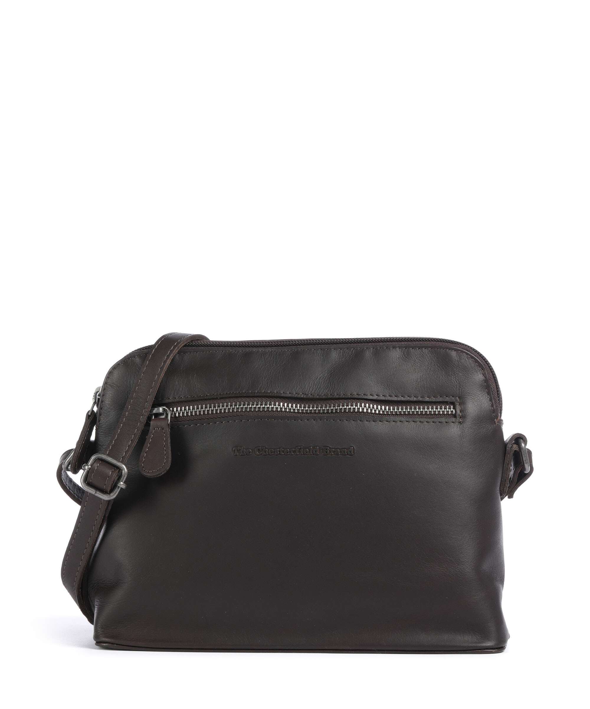 The Chesterfield Brand Wax Pull Up Cow Nebraska Crossbody bag brown