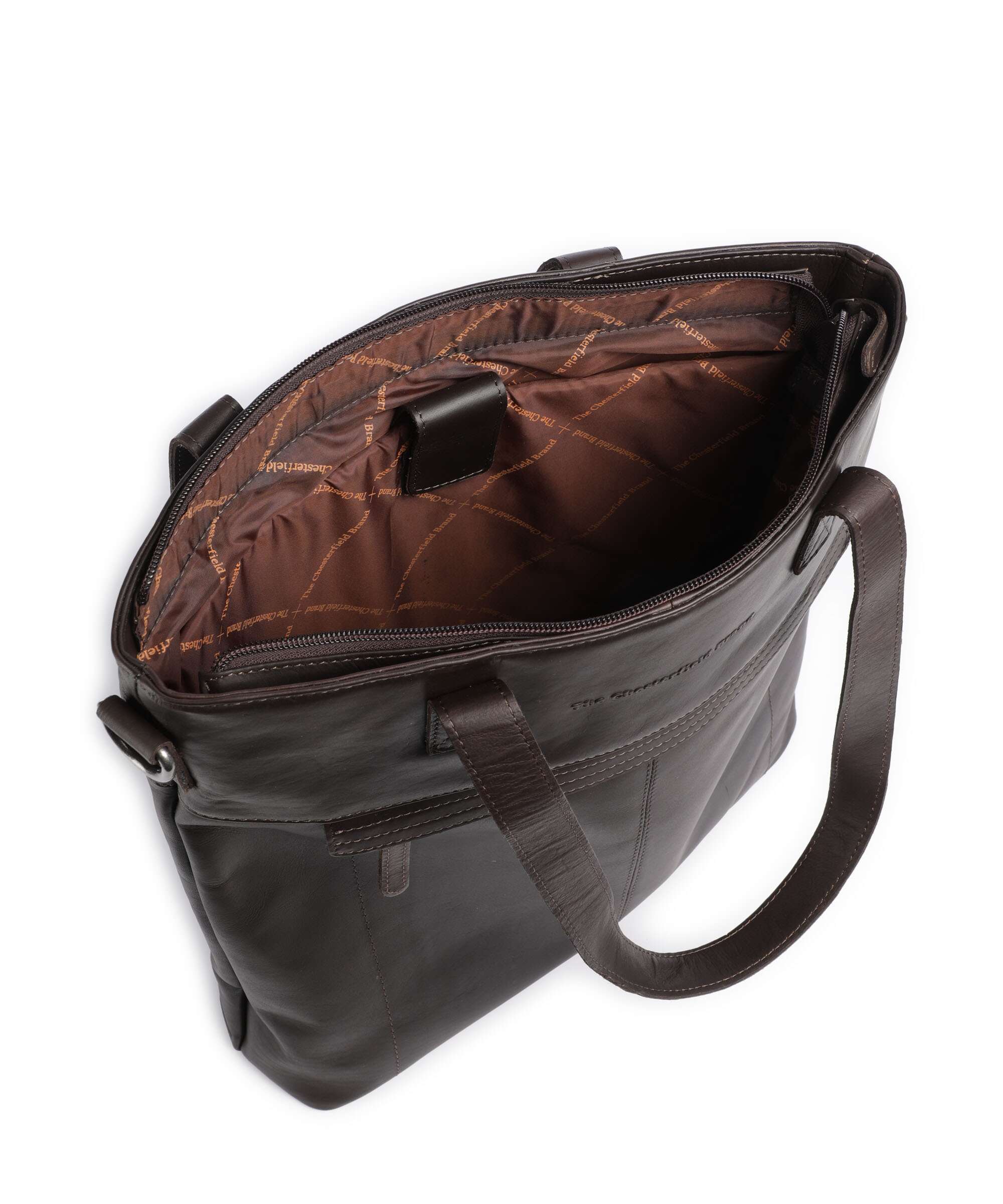 The Chesterfield Brand Wax Pull Up Cow Nunavik Tote bag brown