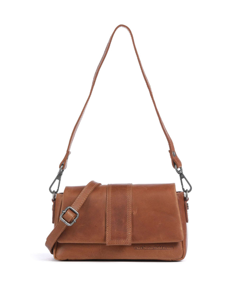 The Chesterfield Brand Wax Pull Up Cow Clifden Shoulder bag cognac