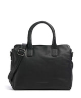 The Chesterfield Brand Wax Pull Up Cow Valmonte Handbag black