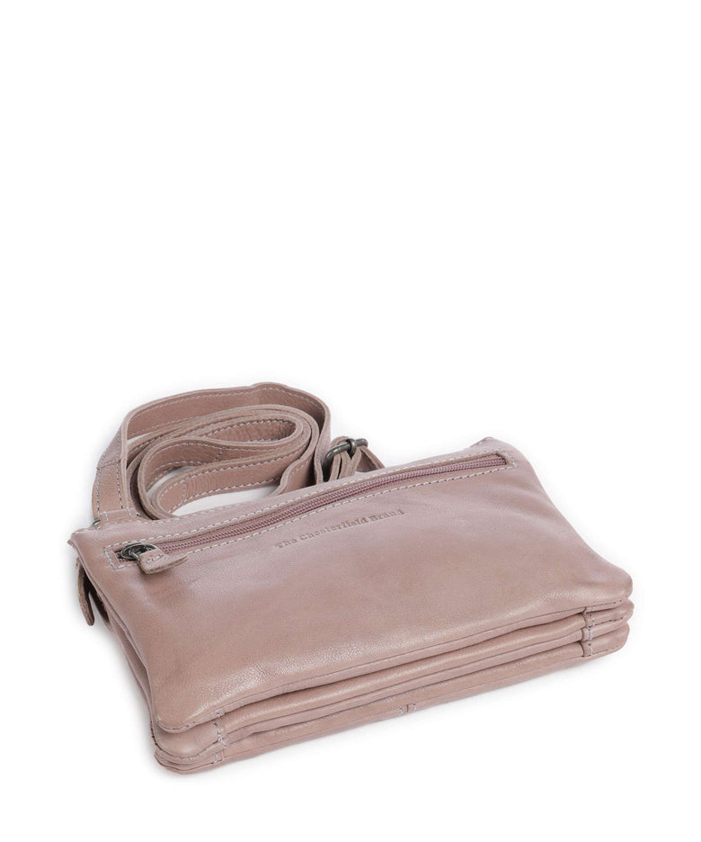 The Chesterfield Brand Washed Waxed Cow Osaka Crossbody bag lavender lila