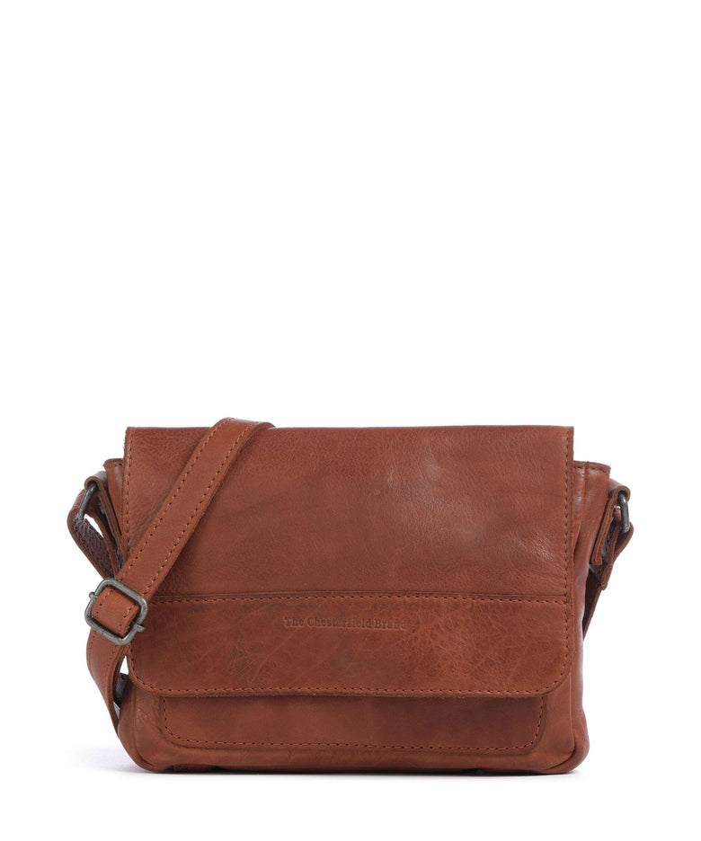 The Chesterfield Brand Washed Waxed Cow Ann Crossbody bag cognac