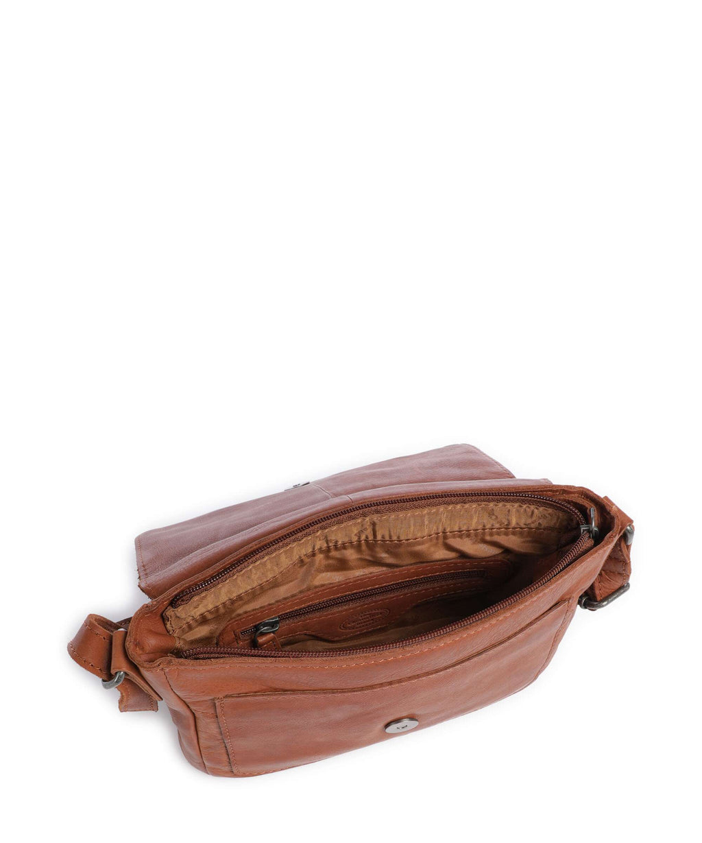 The Chesterfield Brand Washed Waxed Cow Ann Crossbody bag cognac