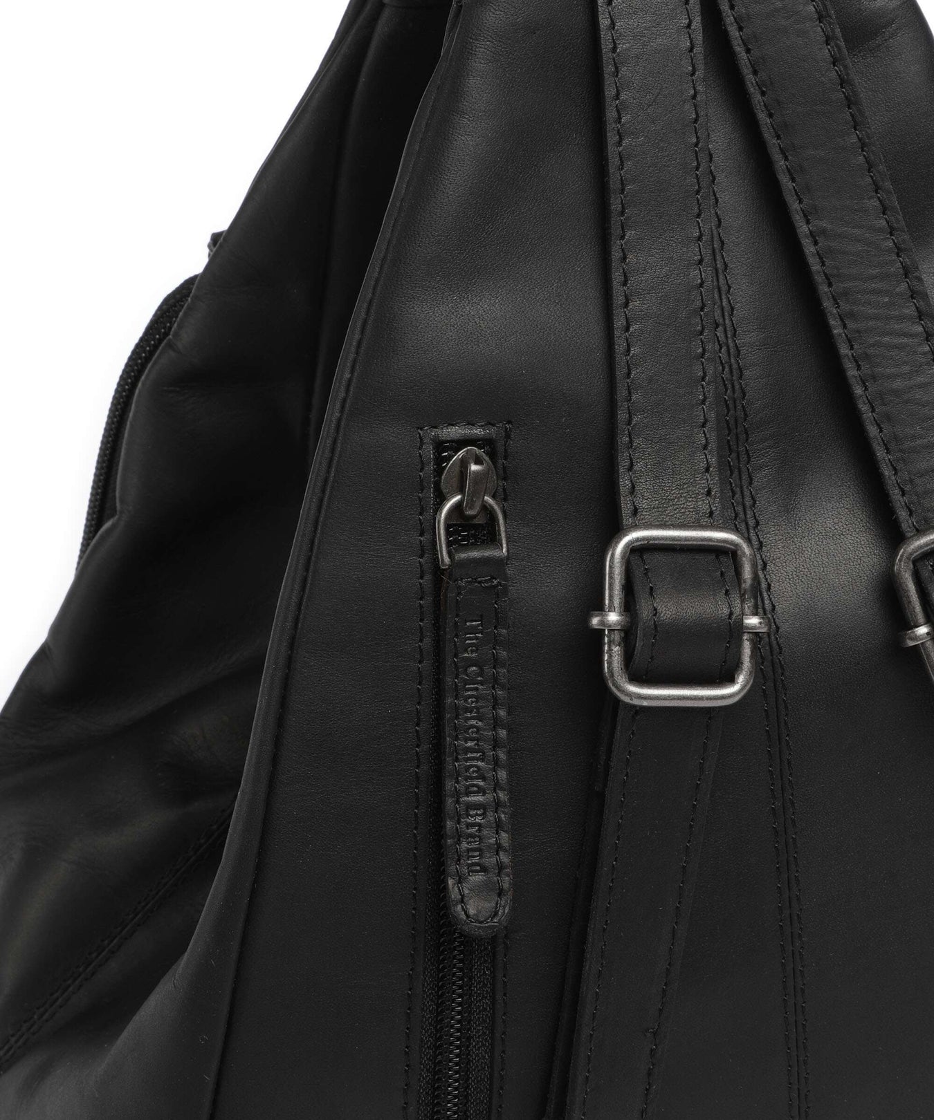 The Chesterfield Brand Wax Pull Up Cow Howard Backpack black