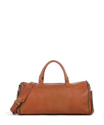 The Chesterfield Brand Wax Pull Up Cow Finlay Víkendová taška cognac