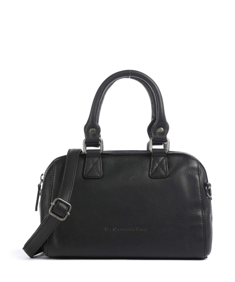 The Chesterfield Brand Wax Pull Up Cow Dalford Handbag black