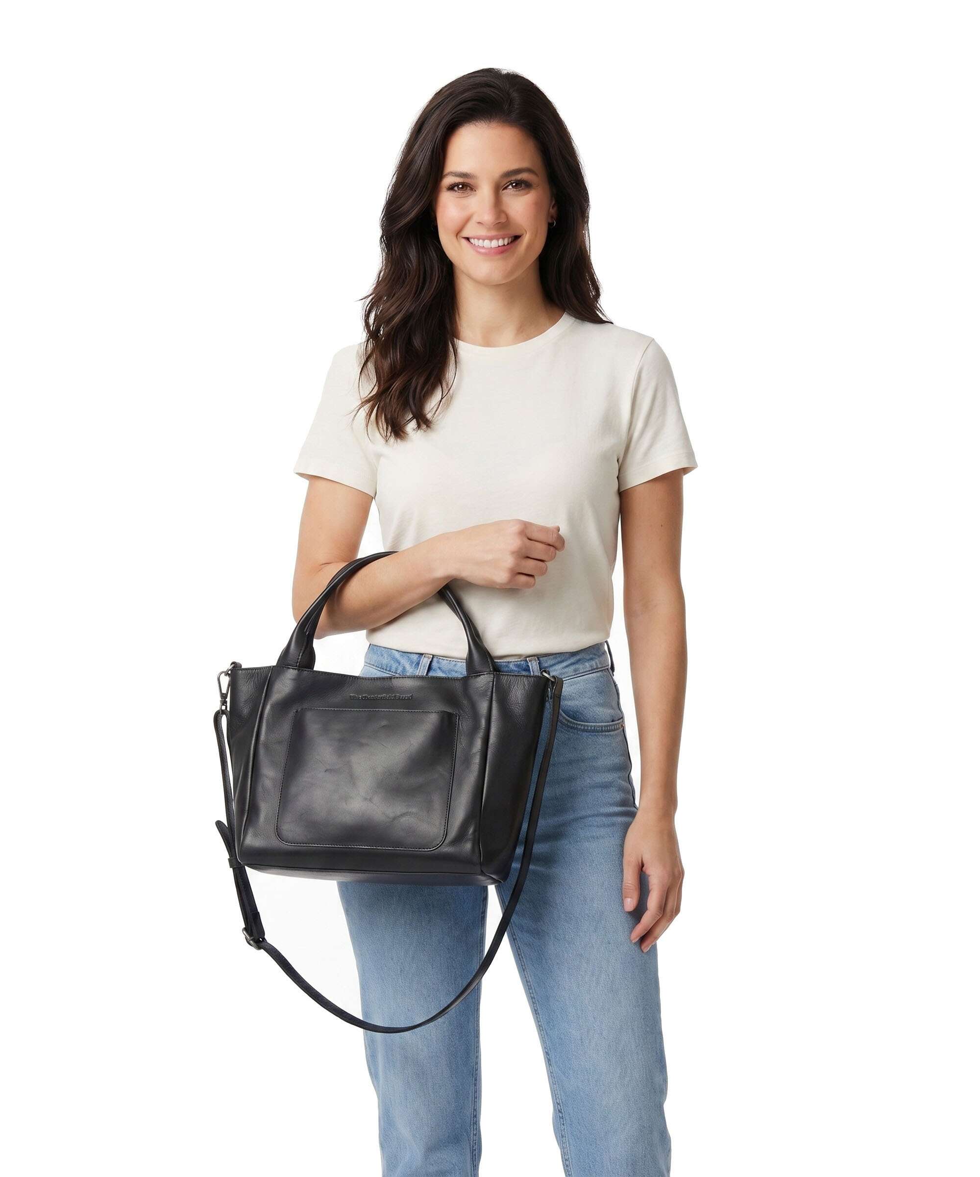 The Chesterfield Brand Wax Pull Up Cow Tenara Shoulder bag black