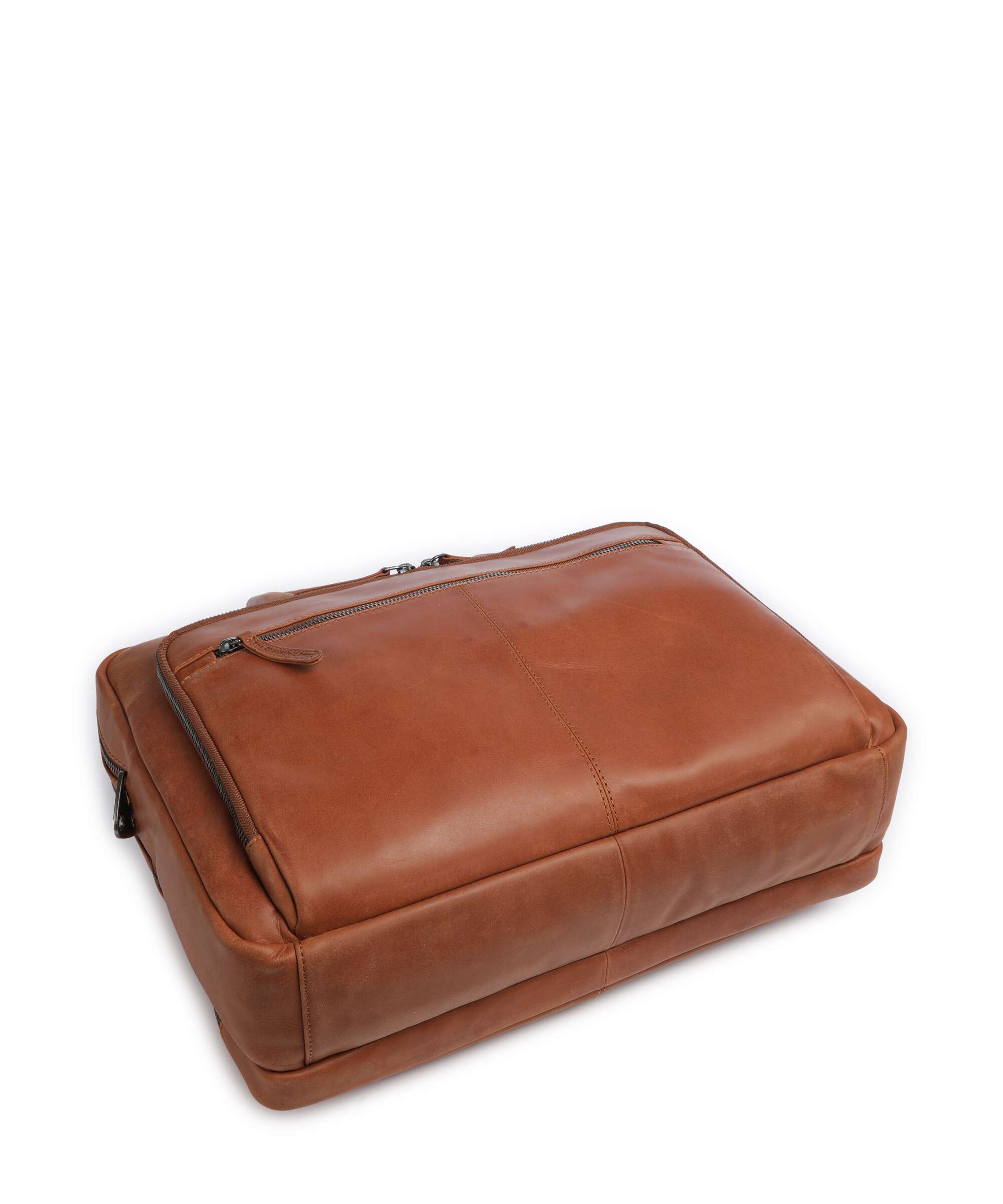 The Chesterfield Brand Wax Pull Up Cow Tacama Laptop bag cognac
