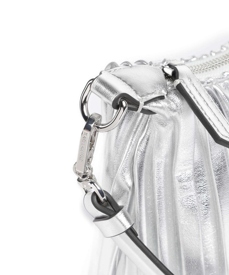 Karl Lagerfeld K/Rue St Guillaume Small Crossbody bag silver