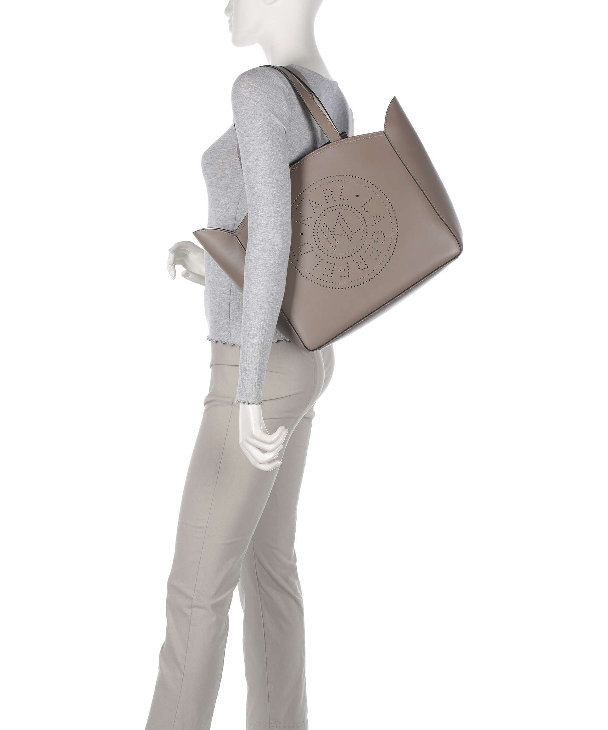 Karl Lagerfeld K/Circle Medium Tote bag ash grey