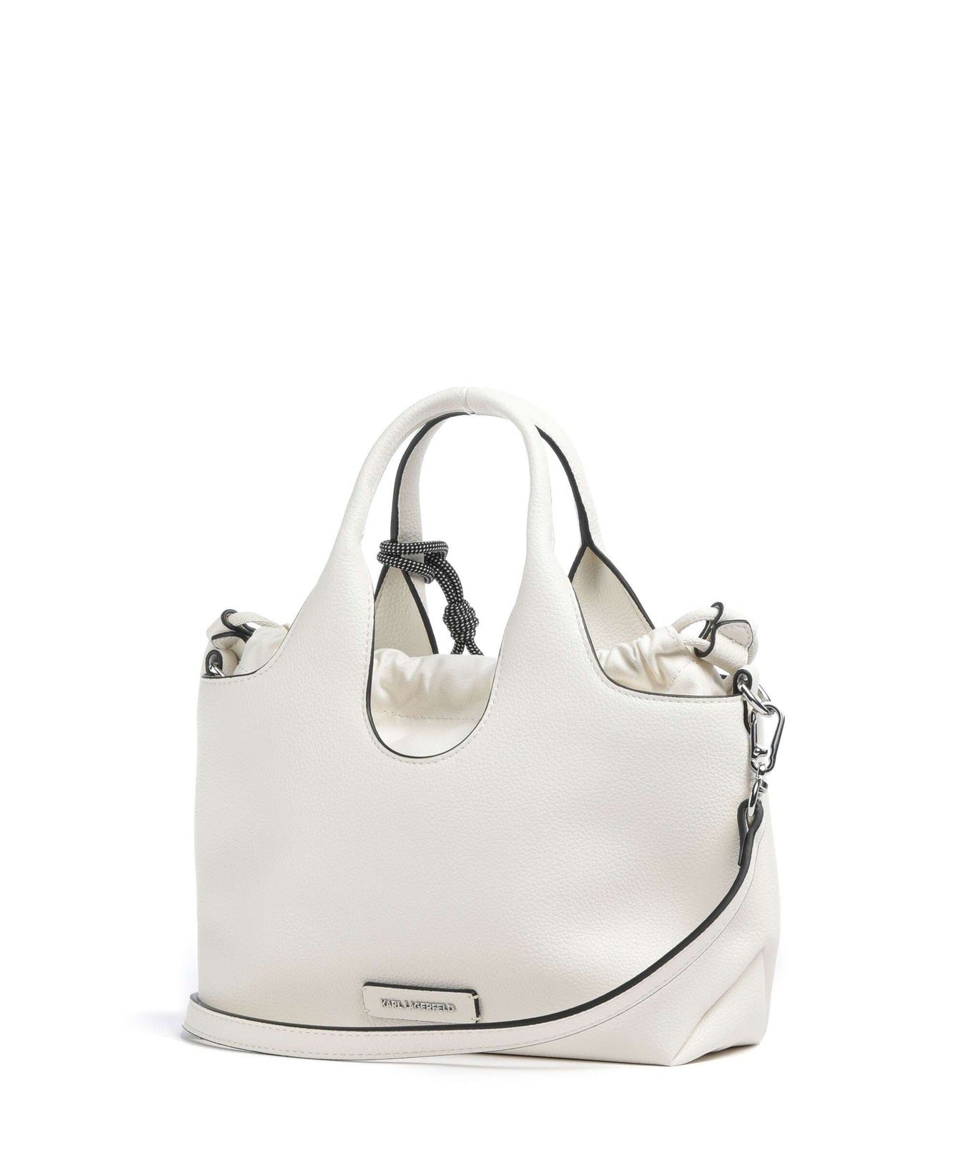 Karl Lagerfeld K/Ikon Small Handbag offwhite