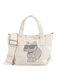 Karl Lagerfeld Ikon Choupette Small Handbag natural