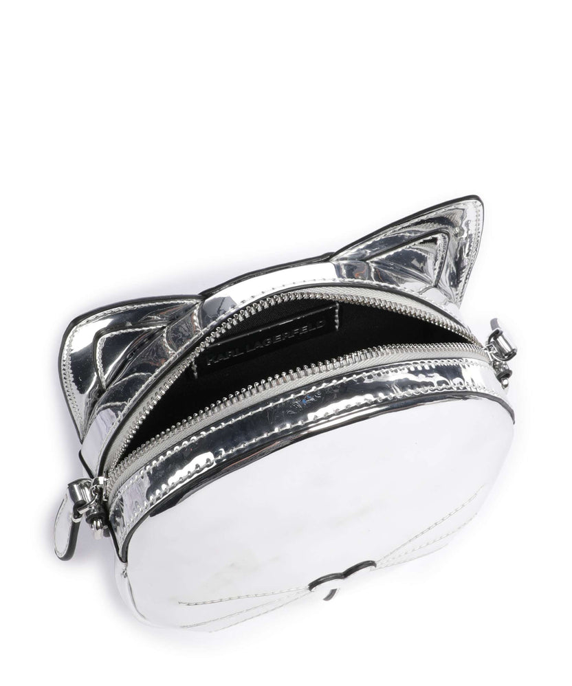 Karl Lagerfeld Ikon Chat Crossbody bag silver