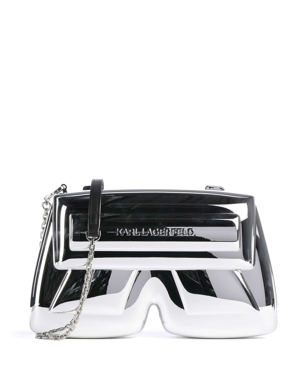 Karl Lagerfeld Ikon K Crossbody bag silver metal