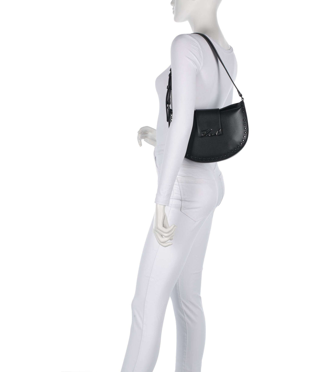 Karl Lagerfeld K/Signature Hobo bag black embellishment