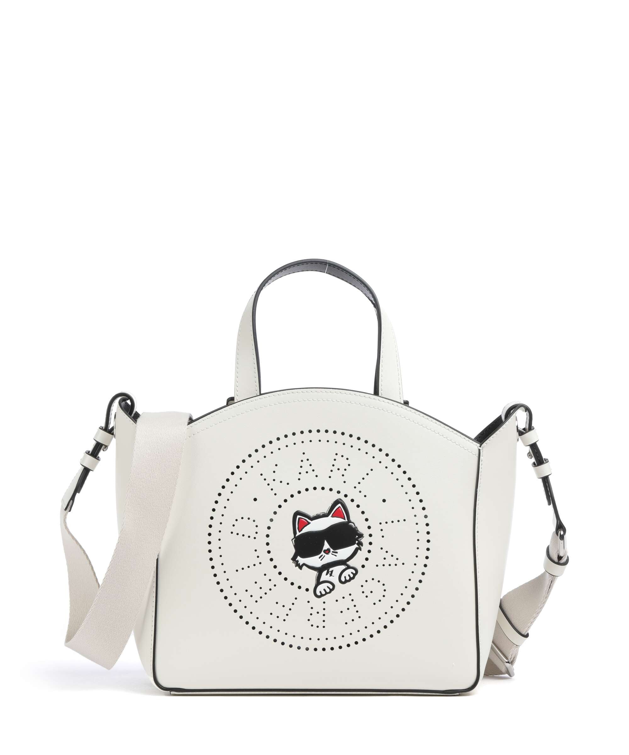 Karl Lagerfeld K/Circle Choupette Small Handbag off white
