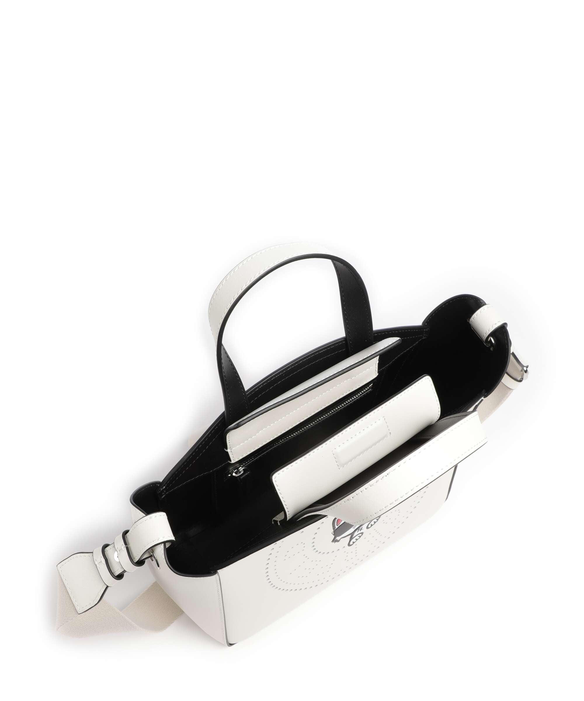Karl Lagerfeld K/Circle Choupette Small Handbag off white