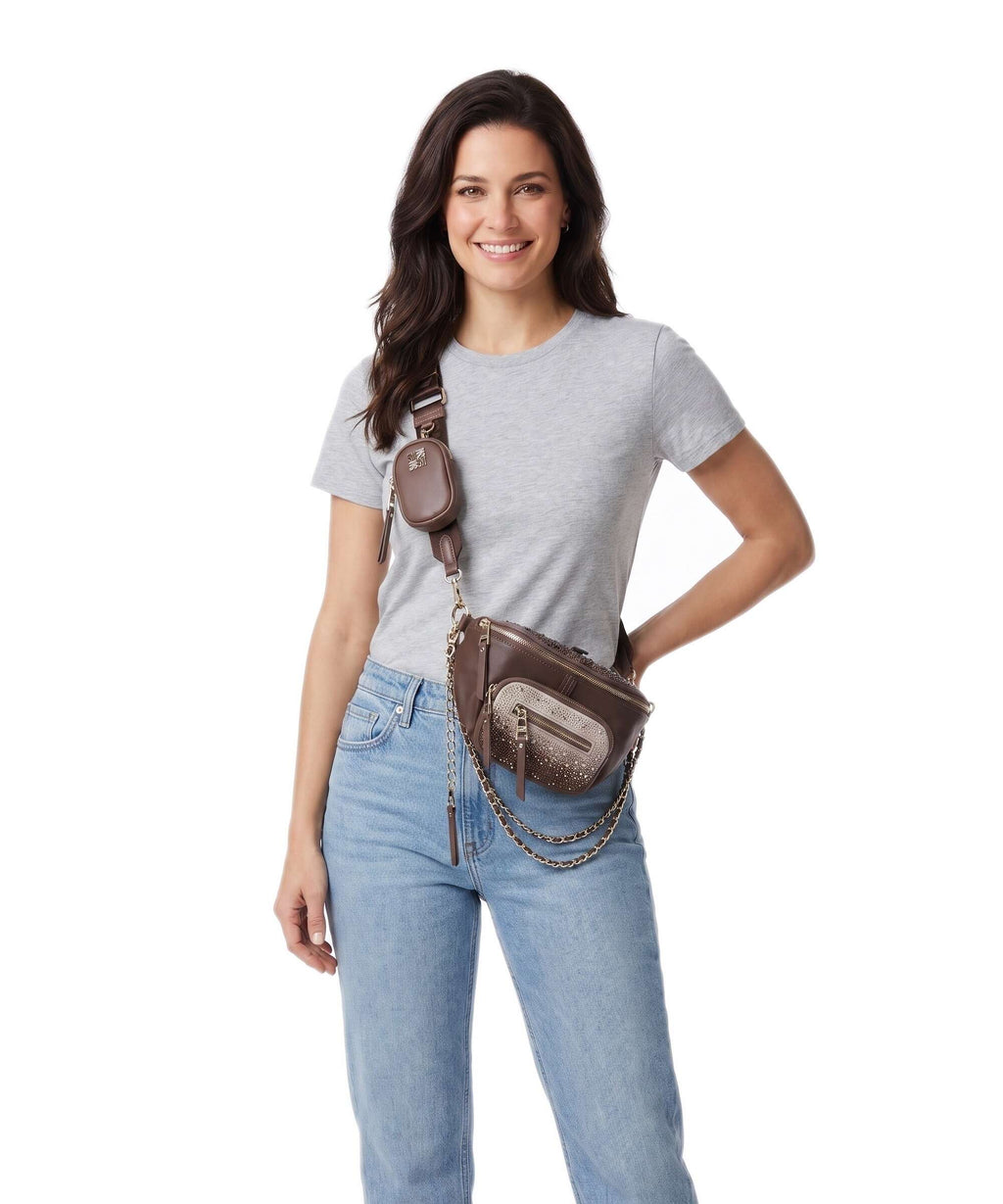 Steve Madden BMAXIMA-S Shoulder bag chocolate/gold