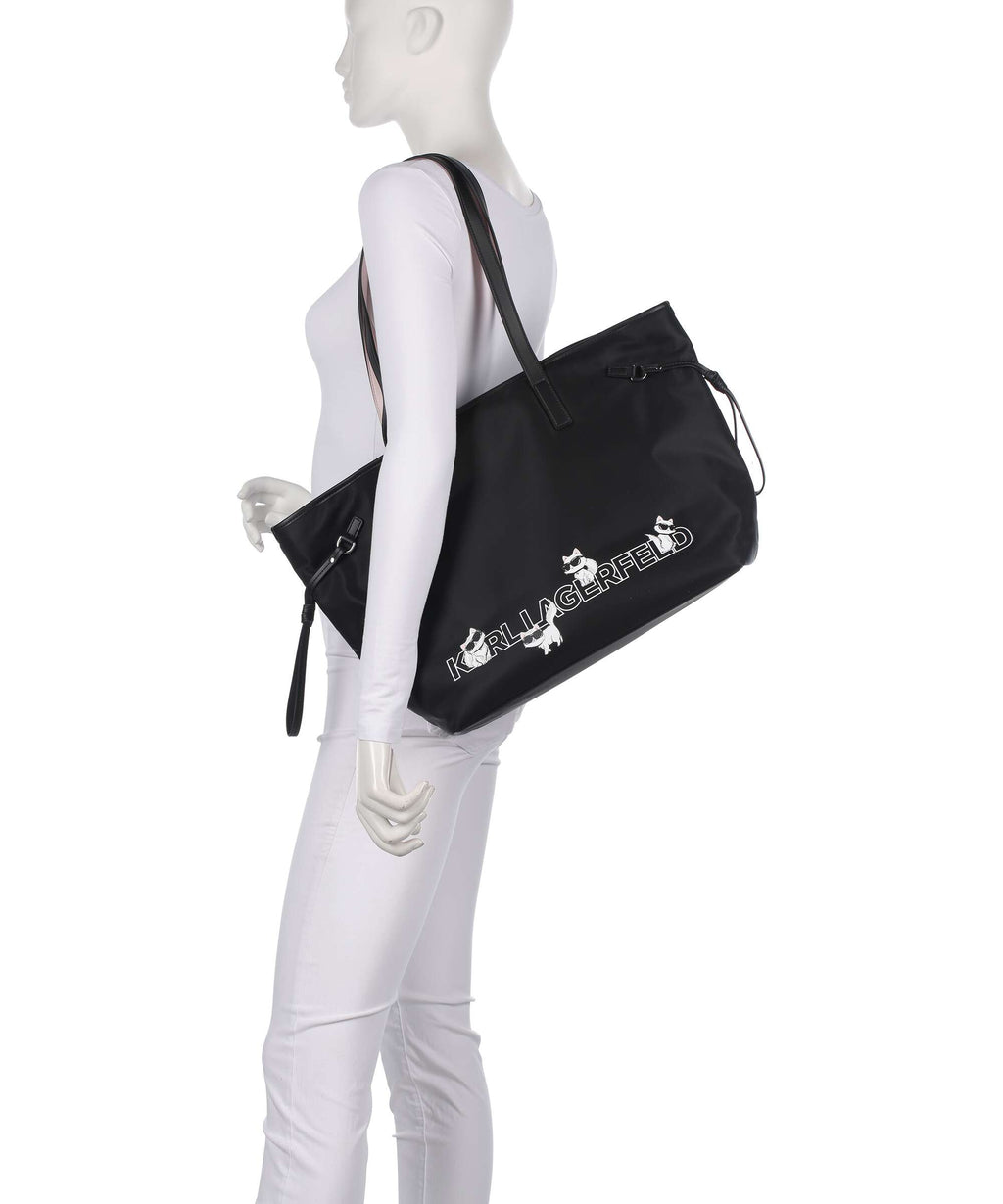Karl Lagerfeld Ikon Choupette Tote bag black