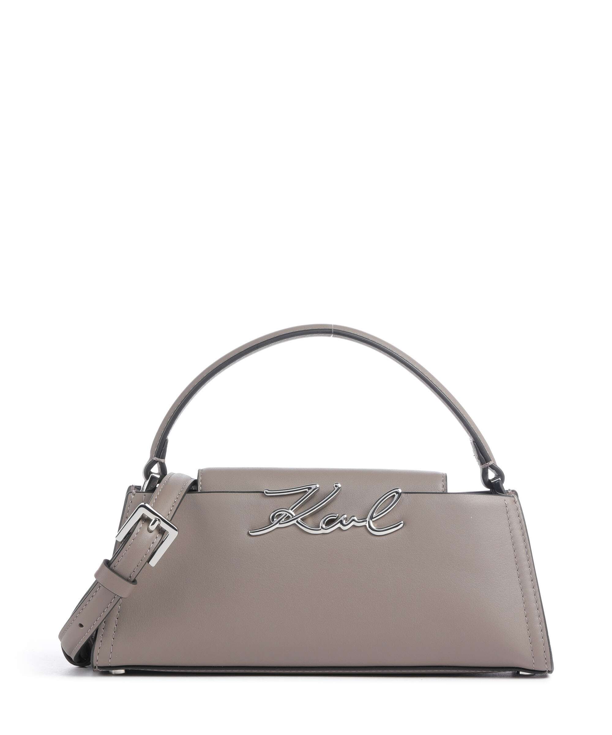 Karl Lagerfeld K/Signature Mini Handbag ash grey