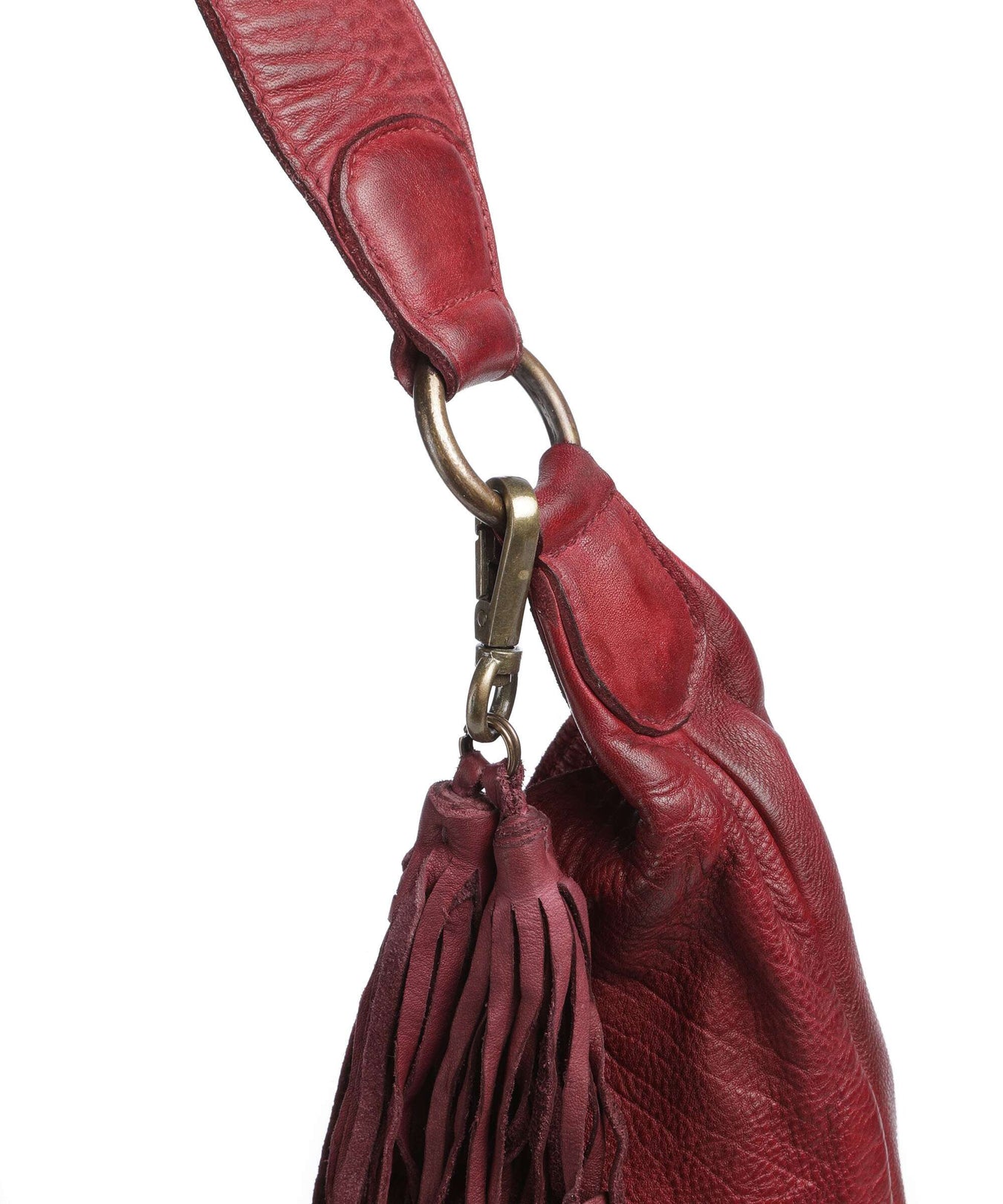 Taschendieb Wien Glücksbrücke 4 Hobo bag red burgundy